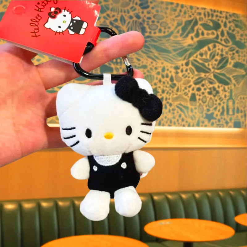 12ซม. Sanrio Hello Kitty ตุ๊กตายัดไส้นุ่มพวงกุญแจการ์ตูน Hello Kitty plushies กระเป๋าจี้เครื่องประดับเด็กผู้หญิงของขวัญของเล่นเด็ก