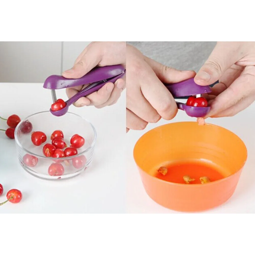 

Cherry Olive Pitter Corer Stainless Steel Plastic Random Color Kitchen Gadget Fruit Seeder Stone Remover Easy Clean