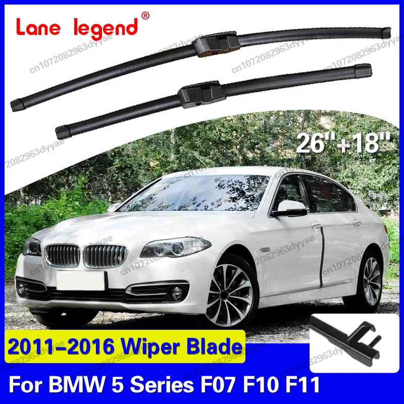 

Щетки стеклоочистителя для BMW 5 серии F07 F10 F11 2011-2016, передние, 26+18 дюймов, аксессуары для лобового стекла