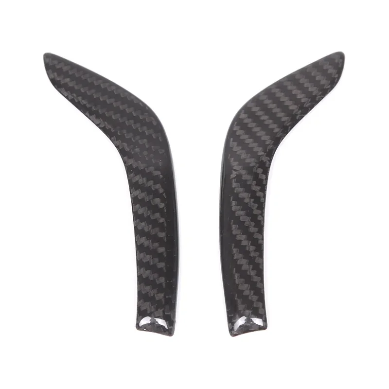 For Maserati Ghibli Levante Quattroporte 2019-2023 Real Carbon Fiber Car Gear Handle Side Bright Strip Cover Accessories 2Pcs