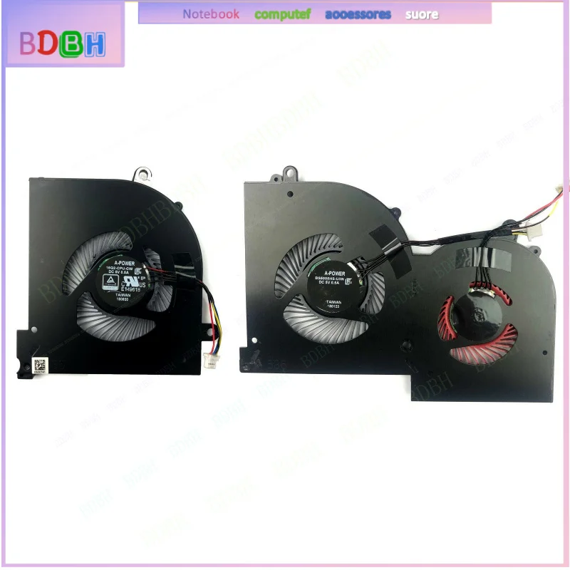 CPU GPU Cooling Fan For MSI GS65 GS65VR WS65 P65 MS-16Q1 MS-16Q2 MS-16Q3