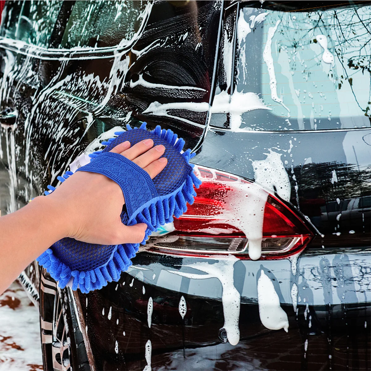 

2pcs Car Wash Mitt Car Wash Gloves Car Auto Cleaning Gloves Wash Gloves for Car