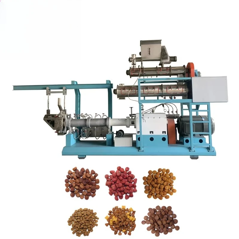 High Fresh Meat Content Pet Food Extruder Cat Food Making Machine Dog Food Production Line