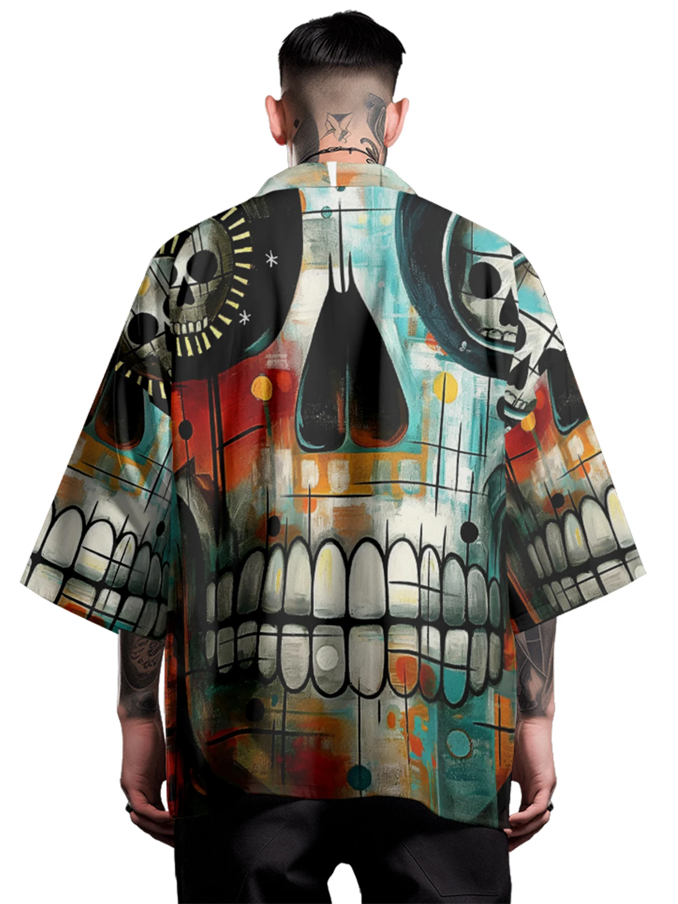 

Summer Samurai Kimono Hip Hop Haori Traditional Kimono Japanese Fashion Yukata Men Shirt Streetwear Cosplay Robe Women Cardigan