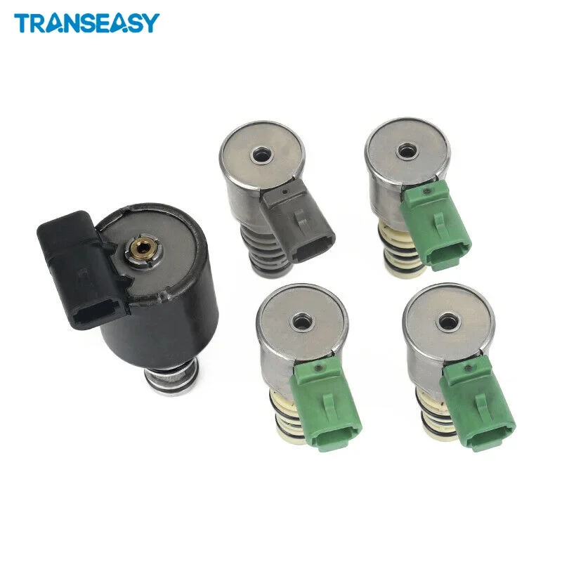 5PCS Original Transmission Solenoid set 5L40 5L40E for GM BMW 99-03 96022804 10478146 24212690 Transmission Solenoid Shift