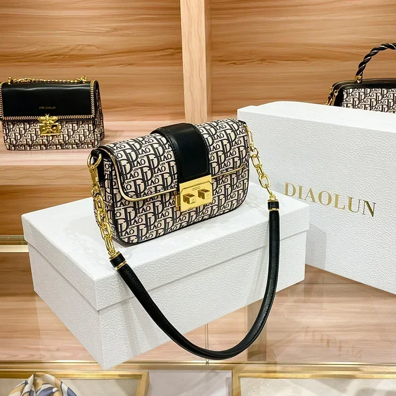 Famous Designer Luxury Brand Embroidery Letter Square Bags High Quality Shoulder Messenger Bags Casual Women Purse and Handbags