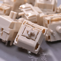 MMD Cream V4 Mechanical keyboard Linear Switch 5 Pin 45g Complete POM Custom Linear Switches For Keyboard Kit TM980 TM680 GK61