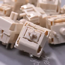 MMD Cream V4 Mechanical keyboard Linear Switch 5 Pin 45g Complete POM Custom Linear Switches For Keyboard Kit TM980 TM680 GK61