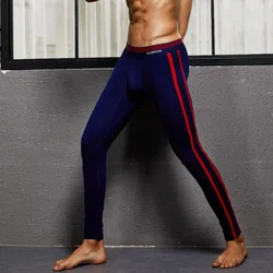 SEOBEAN Men's sexy cotton colorful Long johns Low Rise Thermal Underpants