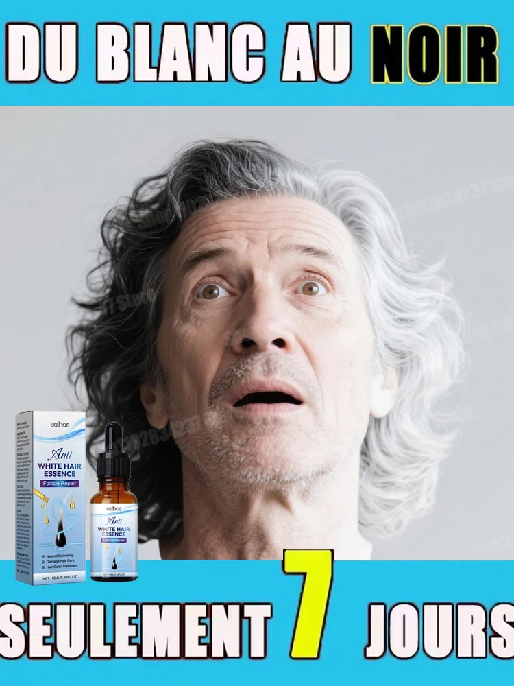 

New Reverse gray hair without stimulation, natural ginger repairs hair, gray hair killer 20 years younger