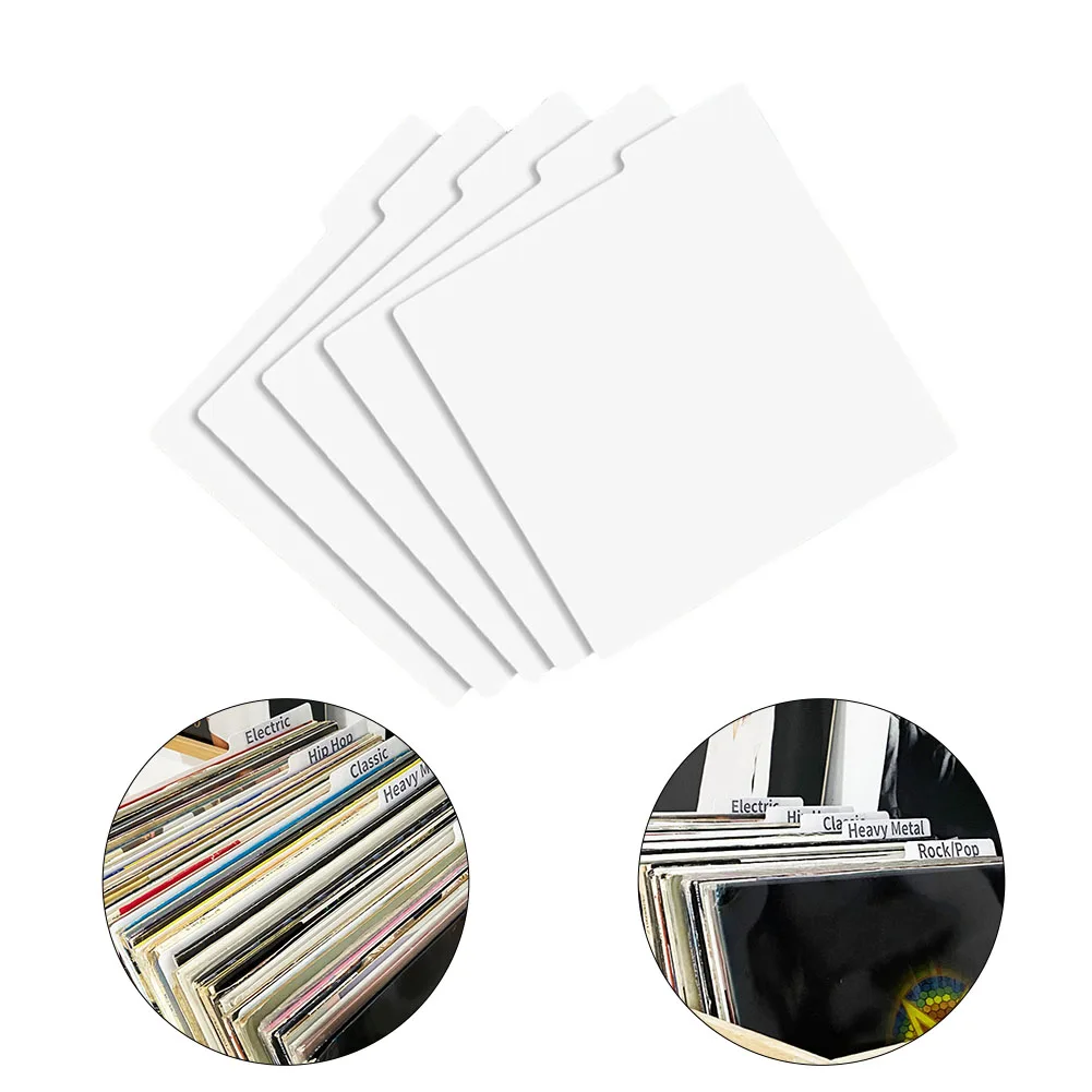 5PCS Classification Card Alphabet Index Cards Record Divider For Record CD Alphabetical Tabs Classification Card