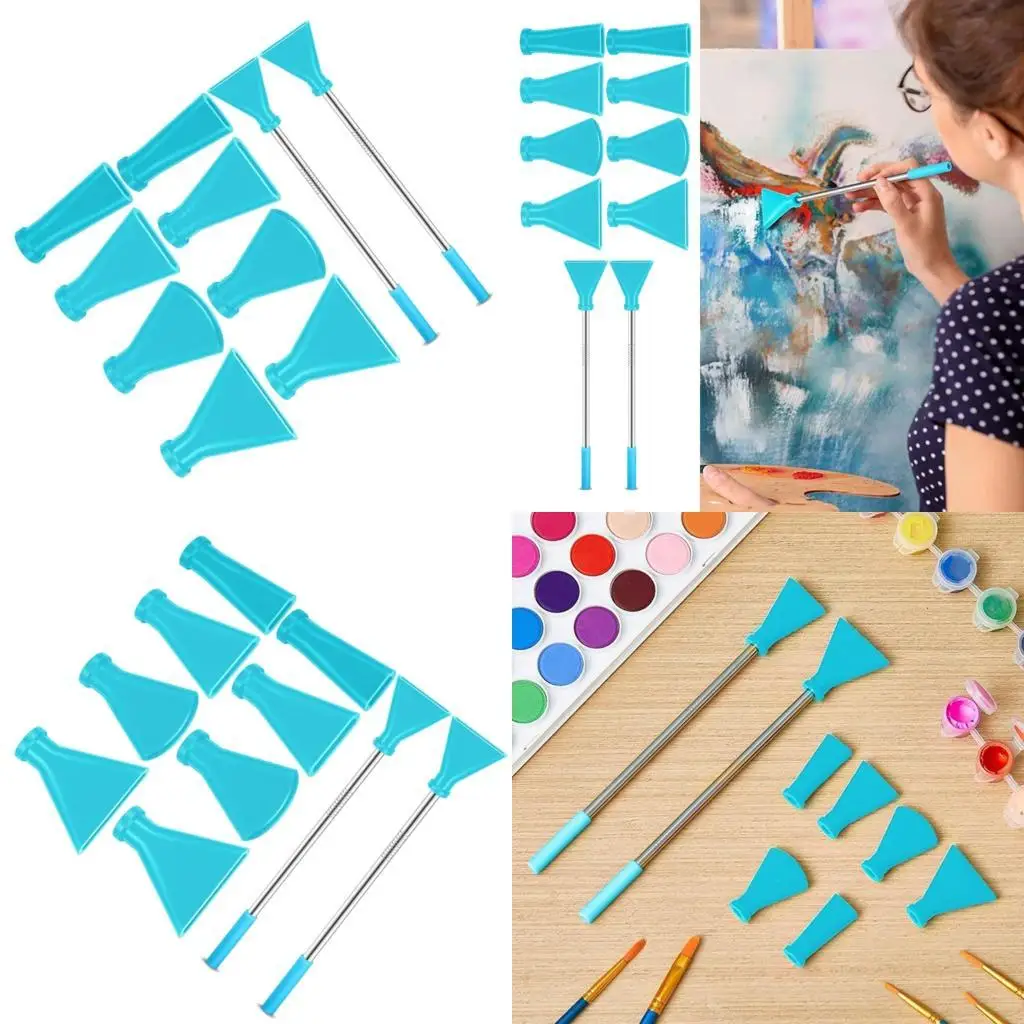 

A2BE Практический набор инструментов для окраски жидкостью, включая стальные соломинки и 8 обдувочных насадок