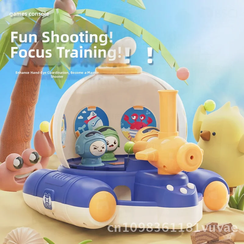 Máquina de juguete de diversión de canicas para niños, juego de entrenamiento enfocado Lihong con 21 bolas, opciones azul, verde y rosa