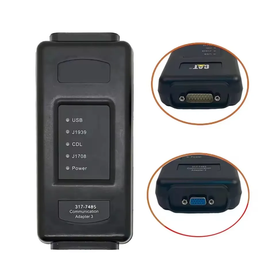 CAT ET4 محول ET 4 317-7485 محول III 2019C 2023A أداة تشخيص الشاحنة CAT4 J1939 دعم اتصال USB الماسح الضوئي الثقيل #3