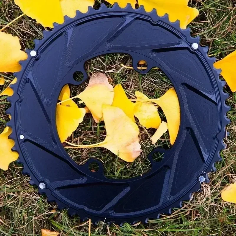 

110BCD bike Double Chainring for ROTOR 4 claw crank Support 9/10/11s 46T-33T/48T-35T/50T-34T/52T-36T/53T-39T/54T-40T Chainwheel