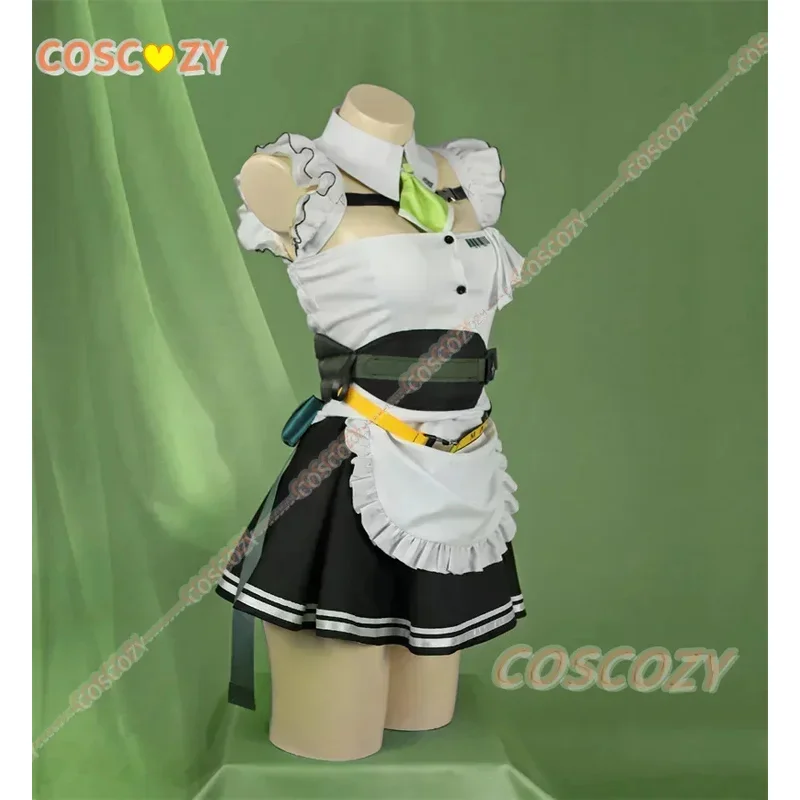 2025 이이 이기의 여신 게임 니케 코스프레 소다 섹시 메이드 유니폼 코스튬 가발 할로윈 카니발