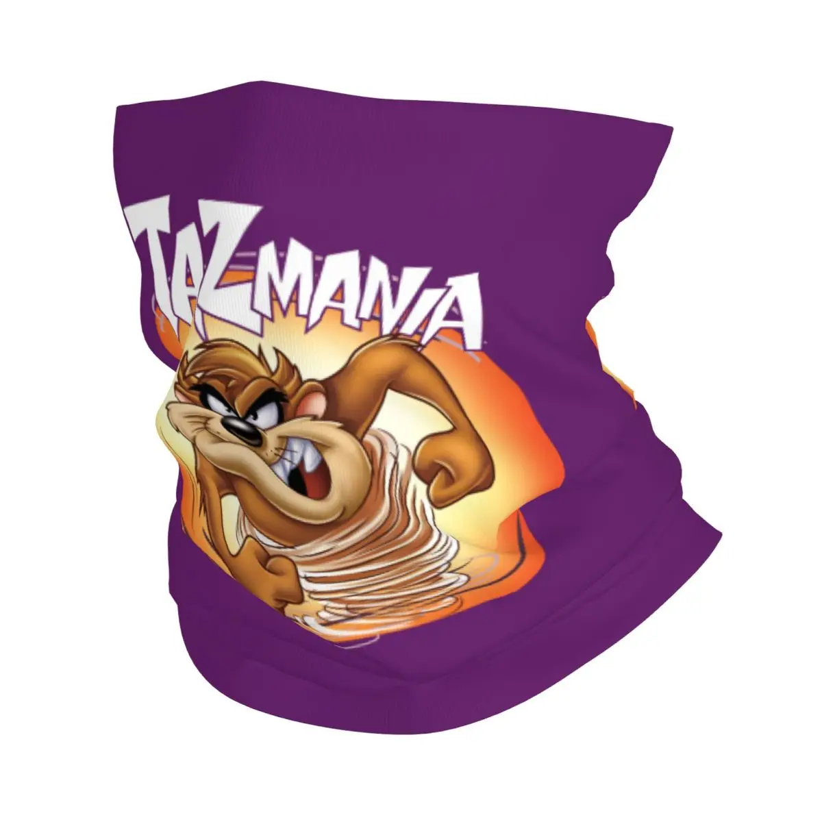 Custom Taz Mania Tasmanians Devil Bandana Neck Gaiter Windproof Face Scarf Cover Women Men Cartoon Comic Headband Tube Balaclava