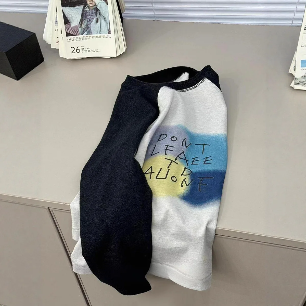 

Install The 2025 New Boys' T-shirt Autumn and Spring Styles with Shoulder Sleeves and Long Sleeves As The Base Layer