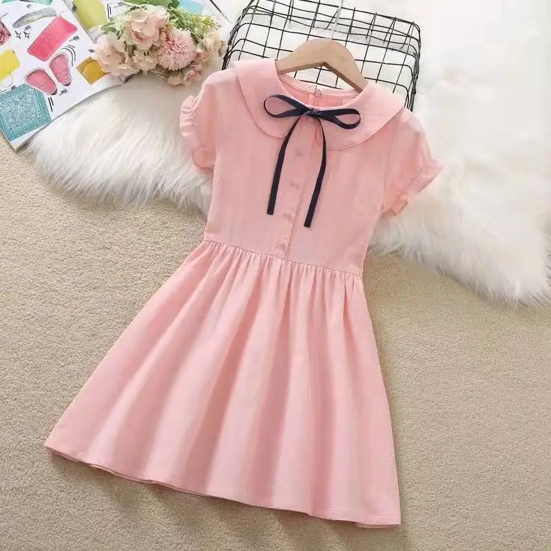 Fashion Summer 2022 Girls Cute Dress Party Kids School Dresses Costumes Children Princess Clothes Teen Vestidos 4 6 8 10 12 Year