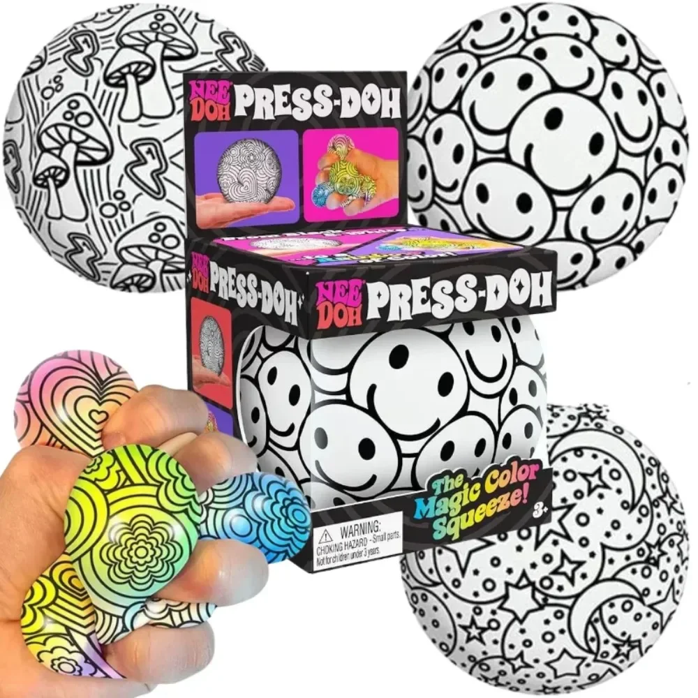 Neue NeeDoh Fuzz Ball Serie Desktop-Dekorationsstück zur Stresslinderung, geeignet für Stressabbau, weicher Stressball als Geschenk. – Detail 1