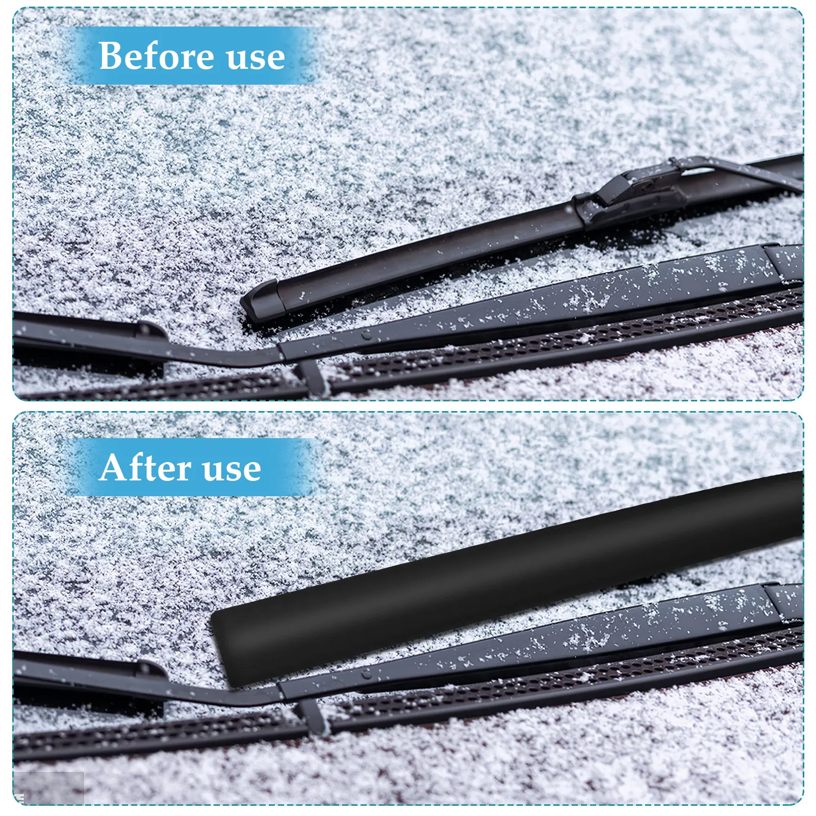 1Pair Wiper Rain Cover Bird Dropping Protection Sleeve Windshield Wiper Protector Covers for Cars Trucks Suvs Easy Install