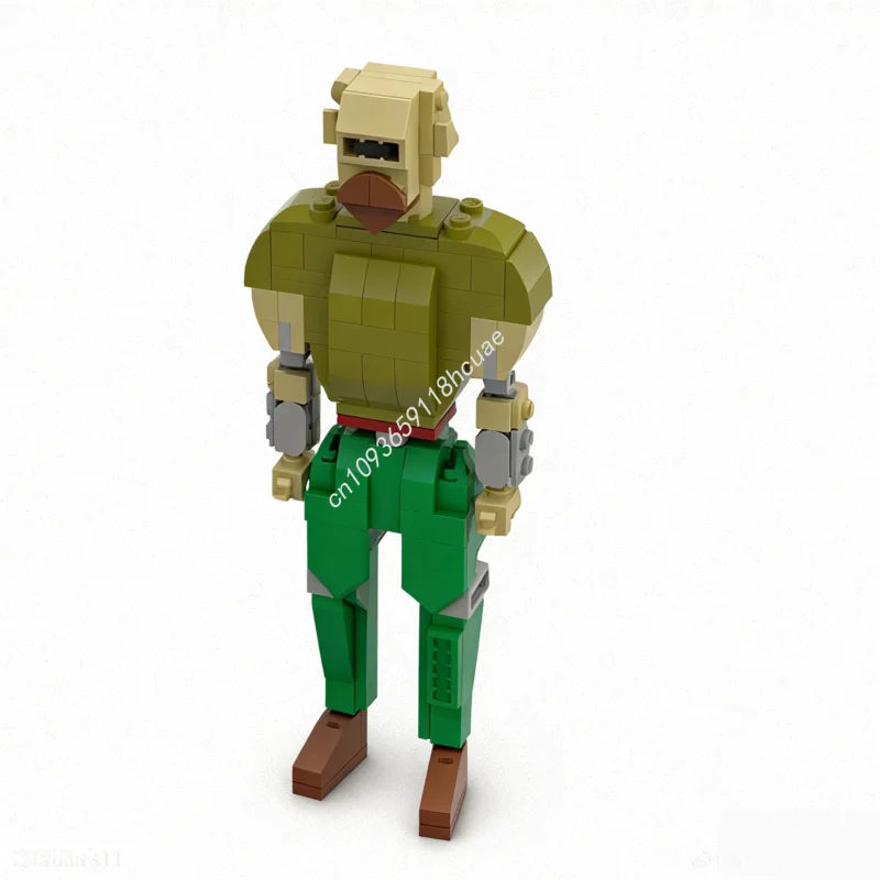 Blocs de construction de modèle de personnage défaut MOC OSRS, 190 pièces, Architecture d'anniversaire, jouets pour enfants, idée cadeaux de noël