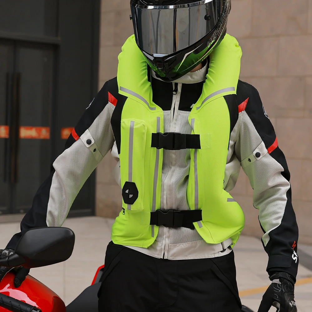 

Motorbike Air-bag Vest Reflective Safety Protective Body Gear Protecter Jacket Airbag Racing Riding Wear-resistant
