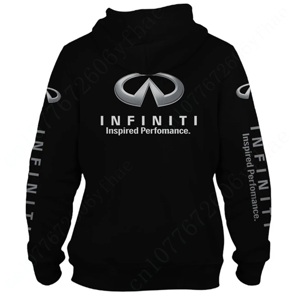 Infiniti Unisex Clothing Harajuku Zip Hoodies Casual 3D Printing Sweatshirt Essentials Pullover Top Anime Hoodies For Men Women