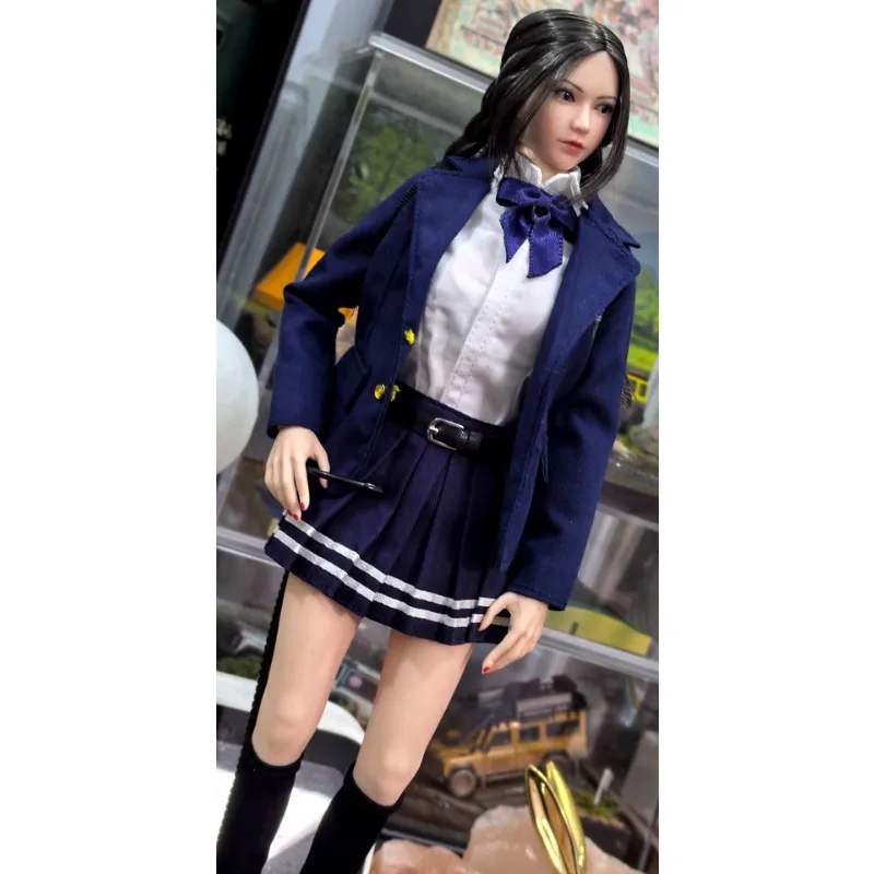 

In Stock 1/6 Scale Fashion JK Uniform Suit Female Student Coat Jacket Doll Clothes Model for 12" Tbl Ph Action Figures Body