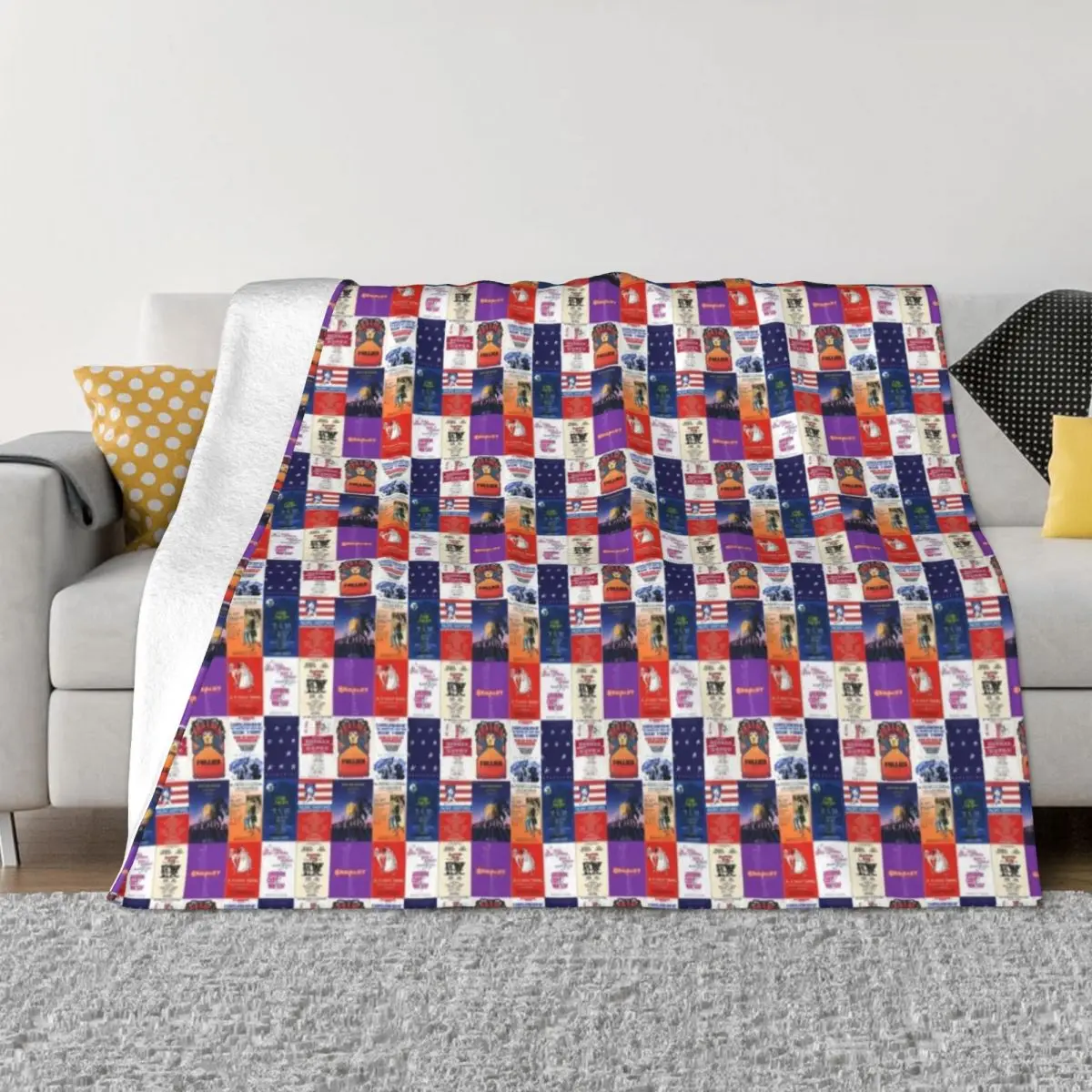 

Sondheim Shows Throw Blanket Luxury Designer funny gift Polar sofa bed Blankets