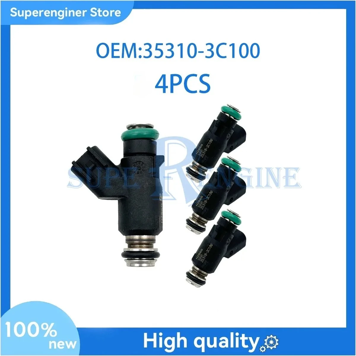 

4Pcs Fuel Injectors 35310-3C100 for Azera Gensis G90 G80 Borrego sorento 3.3 3.8L 353103C100 35310 3C100