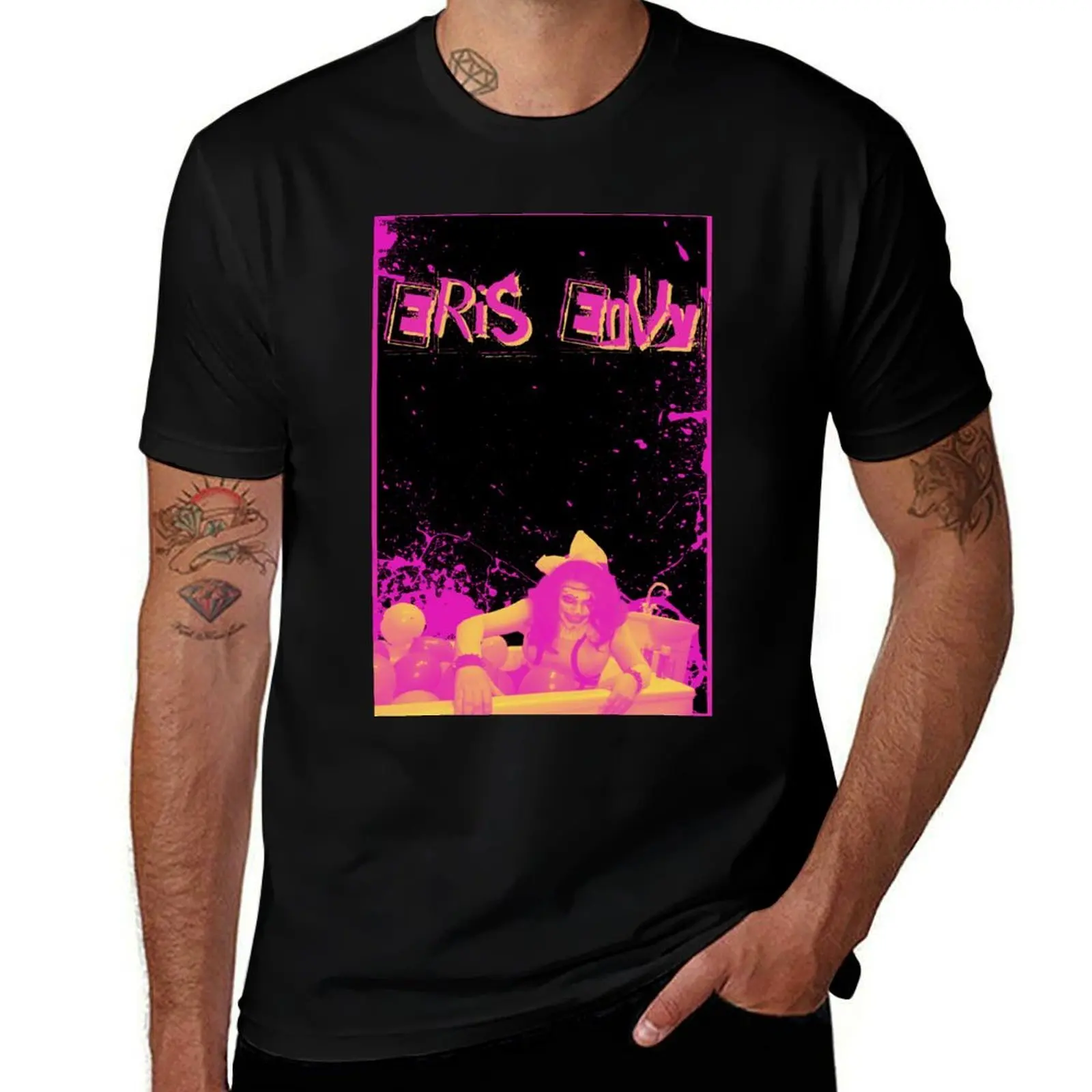 Eris Envy - Punk Clown T-Shirt Simple Casual Short Sleeve Cotton T-Shirt