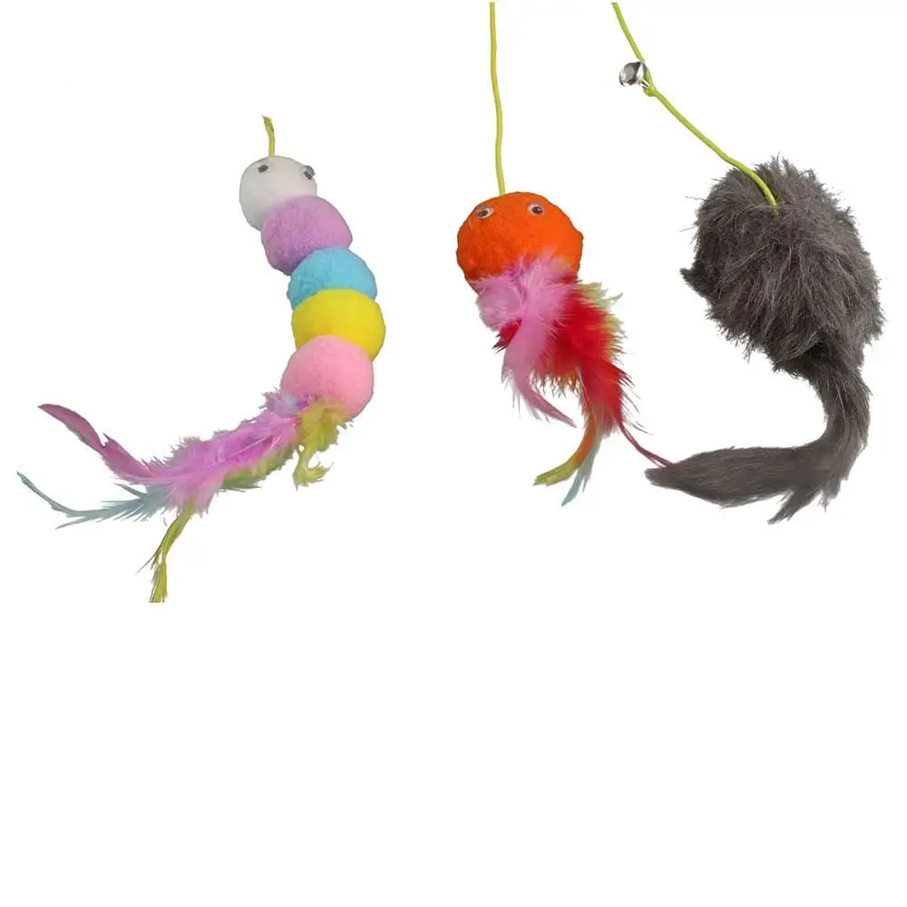 

Telescopic Soft Simulation Cute Relieve Boredom Kitten Teaser Wand Door Hanging Cat Cat Swing Interactive Cat