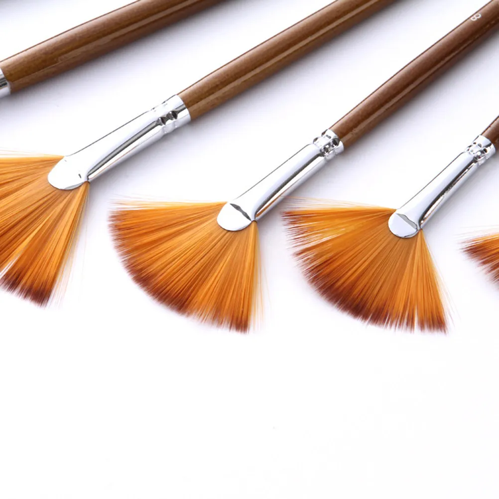 9Pcs Premium Art Paint Brushes Set Long Lasting for Beginners Professionals Travel Friendly Painting Tools