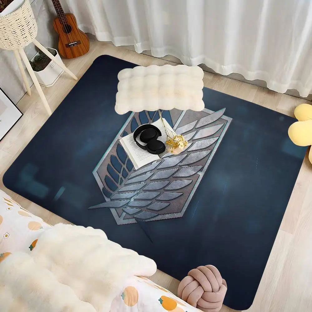 Anime A-Attack On T-Titan Room Mats Cheaper Anti-slip Modern Living Room Balcony Printed Welcome Rug