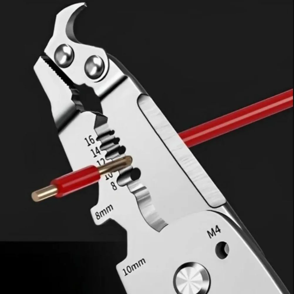 

Многофункциональный складной инструмент для зачистки проводов 18 в 1, для резки электрических проводов, разделения, обжима и разрыжки ногтей