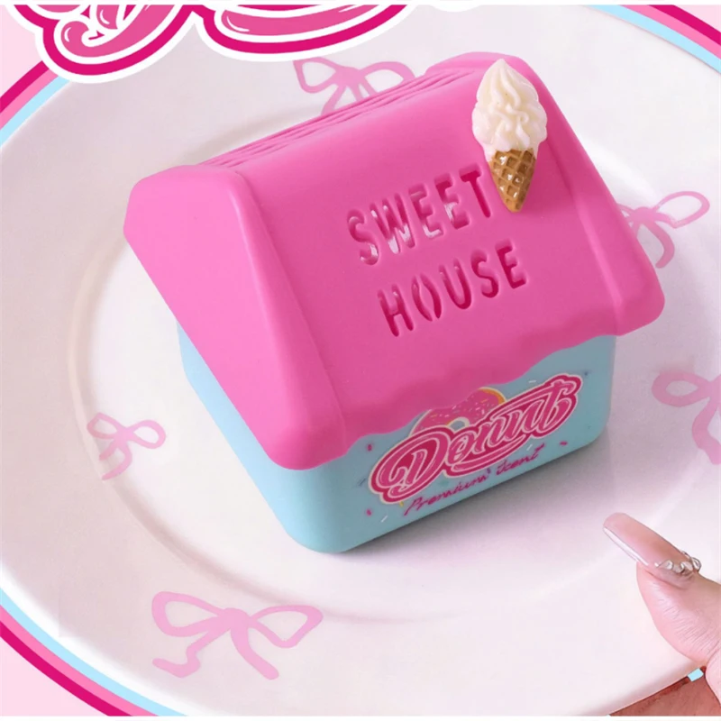 Милый мороженое, твердый аромат, насыщенный ванильный кофе, пищевой аромат, освежитель для ванной комнаты, туалета, дезодоратор, портативный автомобильный освежитель воздуха