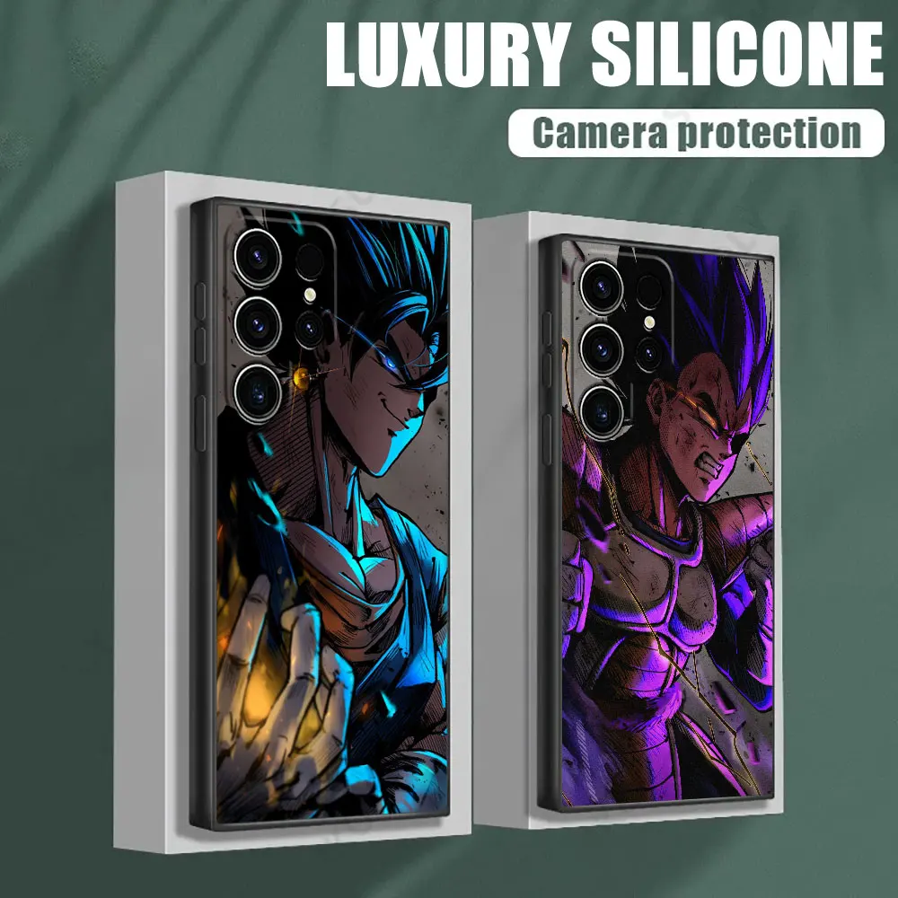 

Phone Case For Samsung Galaxy S26 Ultra Cases S25 FE S24 S23 S21 Ultra S20 S24 FE S22 Plus Black Cover DBZ Anime Dragons Balls