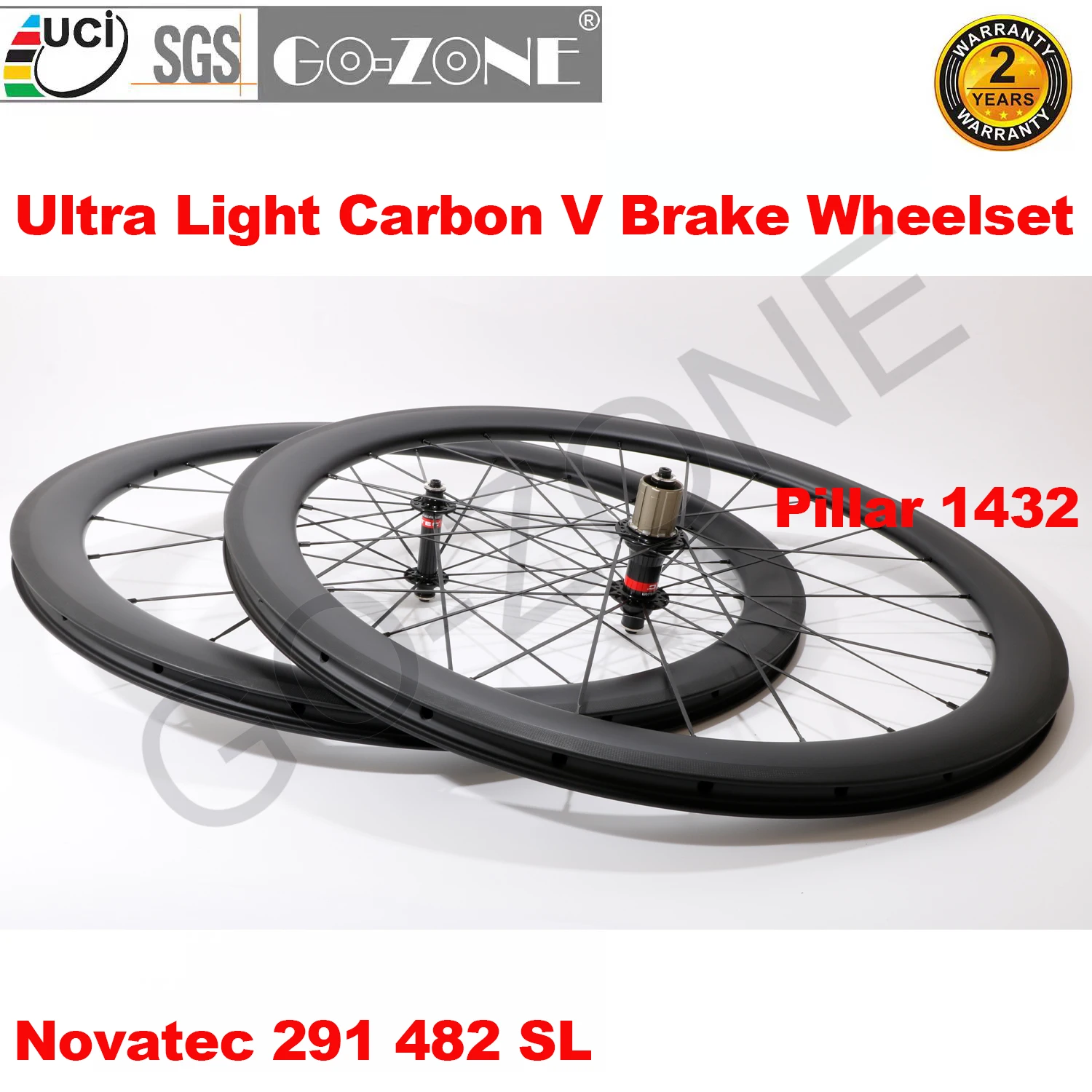 

700c Carbon Wheelset Ultralight Rim Brake Clincher Tubeless Tubular High quality and Multiple Size Novatec 291 482SL Road Wheels