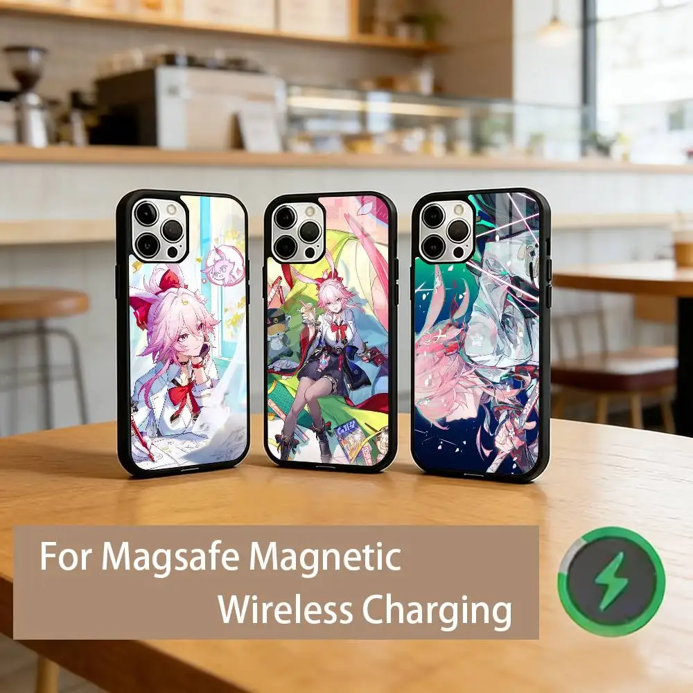 

E-Evanescia HSR Phone Case For iPhone17,16,15,14,13,12,11 Plus,Pro Magnetic For Magsafe Wireless Charging