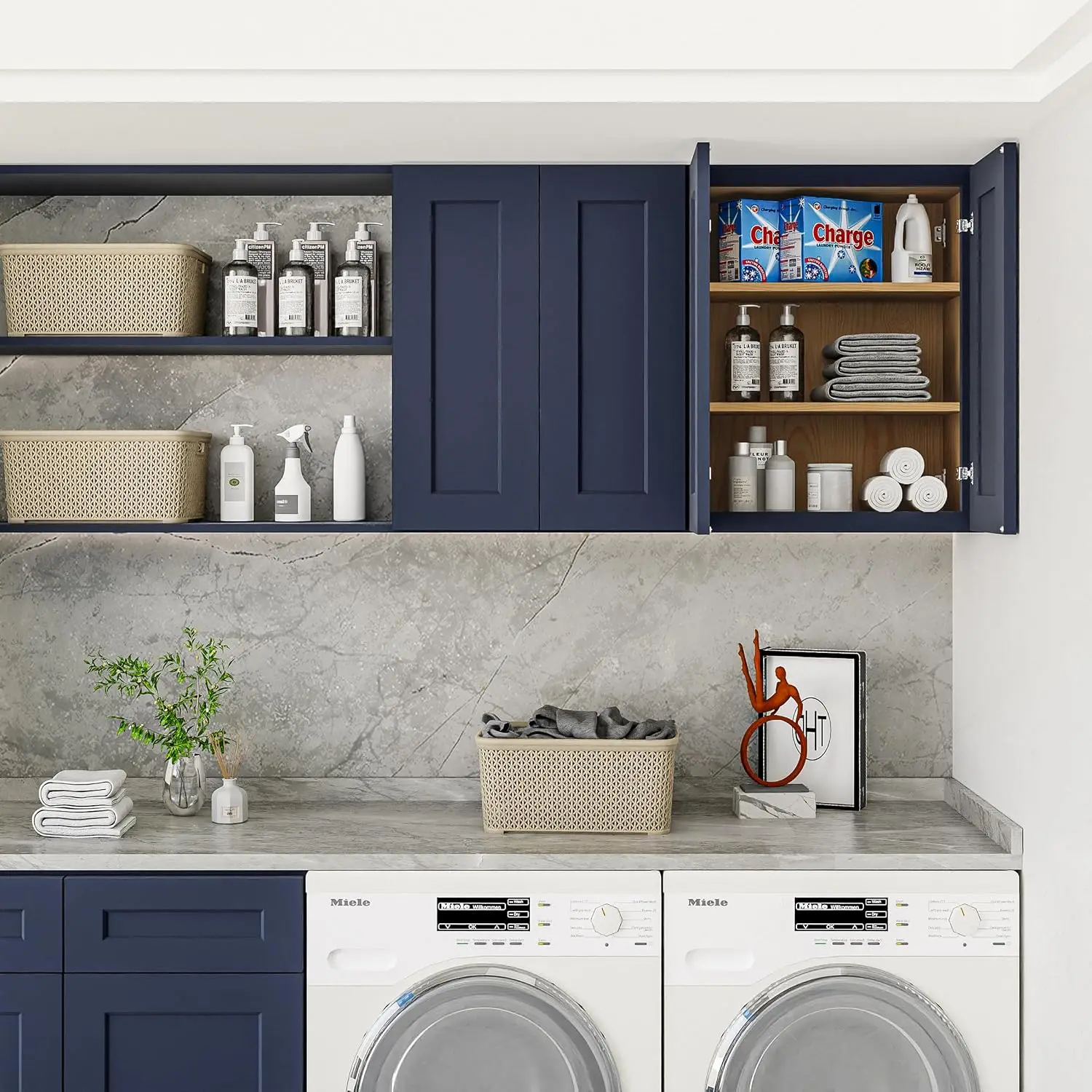 24 Inch Medicine Cabinet Wall Mounted, Solid Wood Over The Toilet Storage Cabinet, Bathroom Organizer Cabinets with, Customized