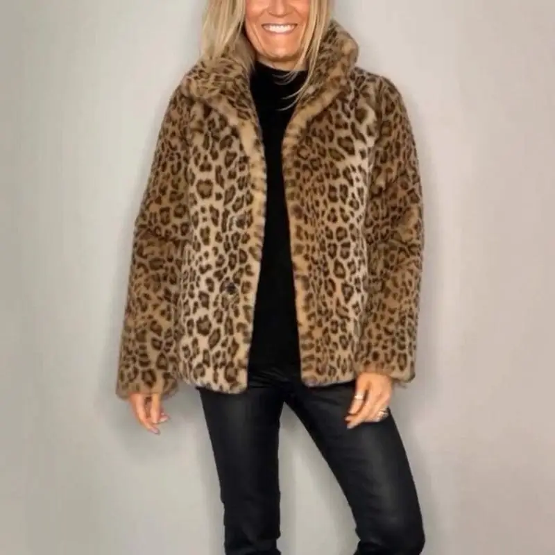 

Women's Cropped Faux Furs Fuzzy Coat Warm Winter Jackets Outwear Gifts 6XDA