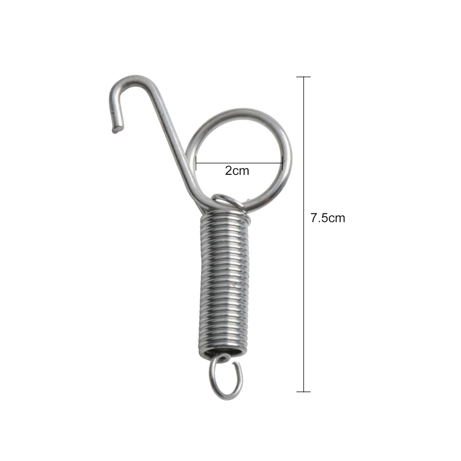 4pcs 7.5cm Rabbit Cage Door Spring Hooks, Easy To Use Cage Door Locks Pet Chicken Pigeon Cage Door Spring Hook Trough Hooks