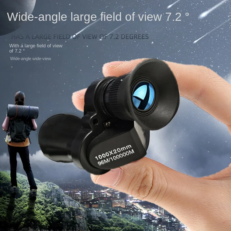 Portable high-definition monocular telescope with high magnification zoom, hunting, camping, mountaineering, outdoor fishing