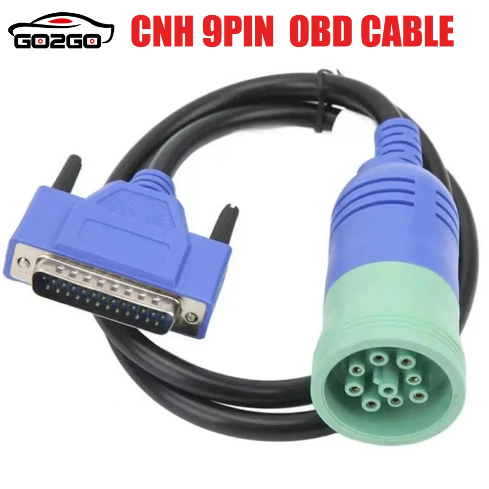 9 Pin + OBD Cable for New Holland CNH DPA5 Electronic Service Tools Agriculture Diagnostic Scanner tool