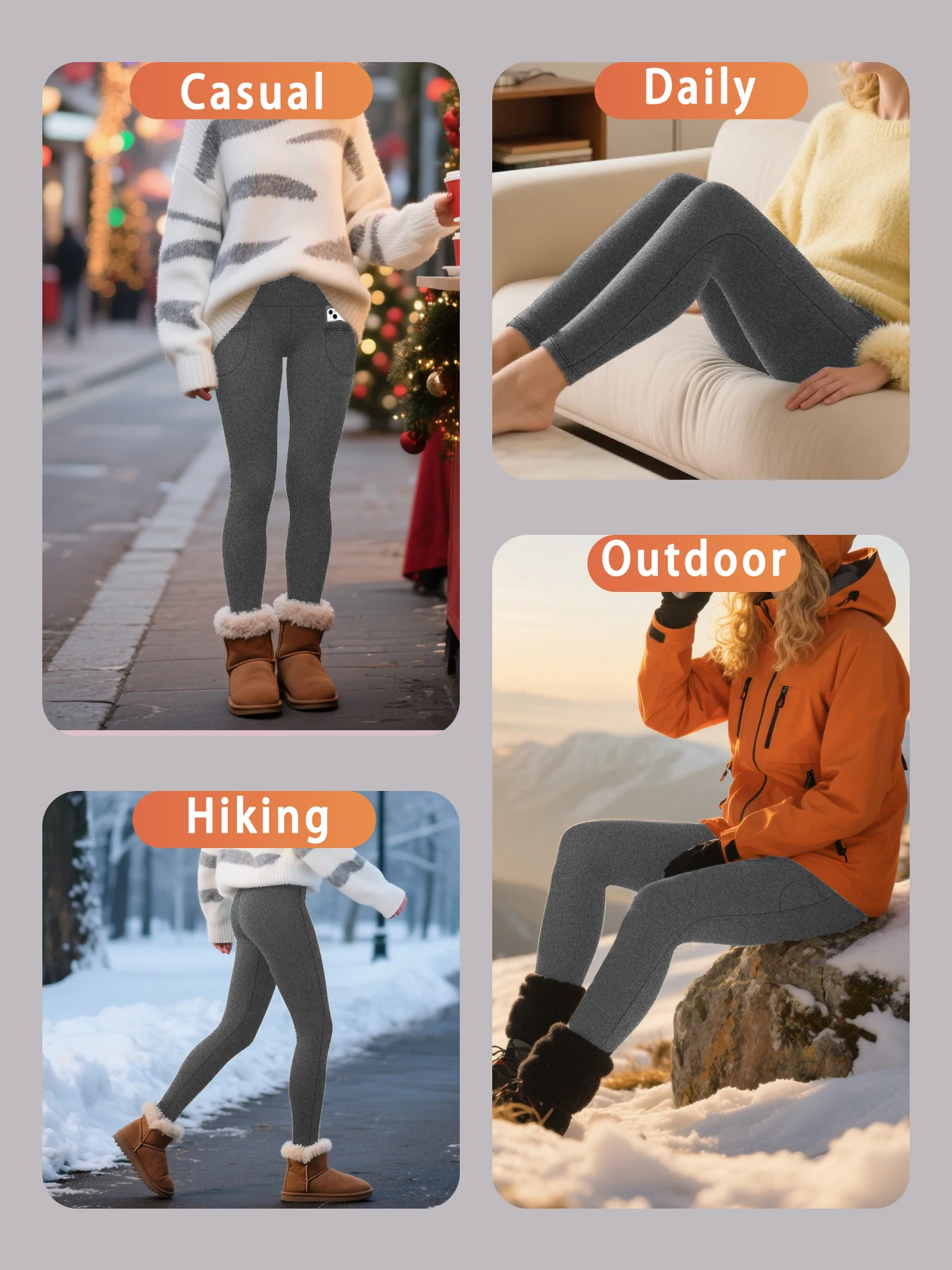 Thumbnail 4 - #22 Trending High Waist Thermal Tights Right Now