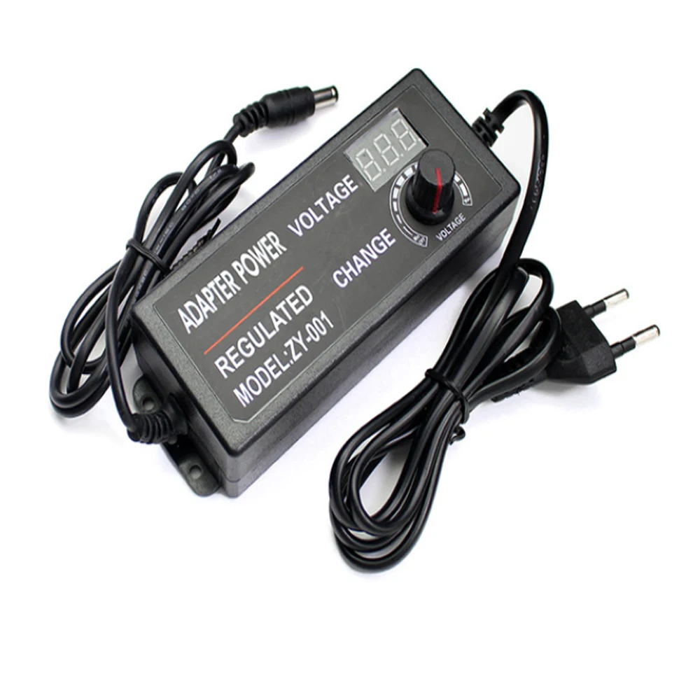 Adjustable Power Supply 9V 10V 12V 14V 15V 16V 17V 18V 19V 20V 21V 22V 24V 3A 3000mA AC/DC Power Adapter with display EU US