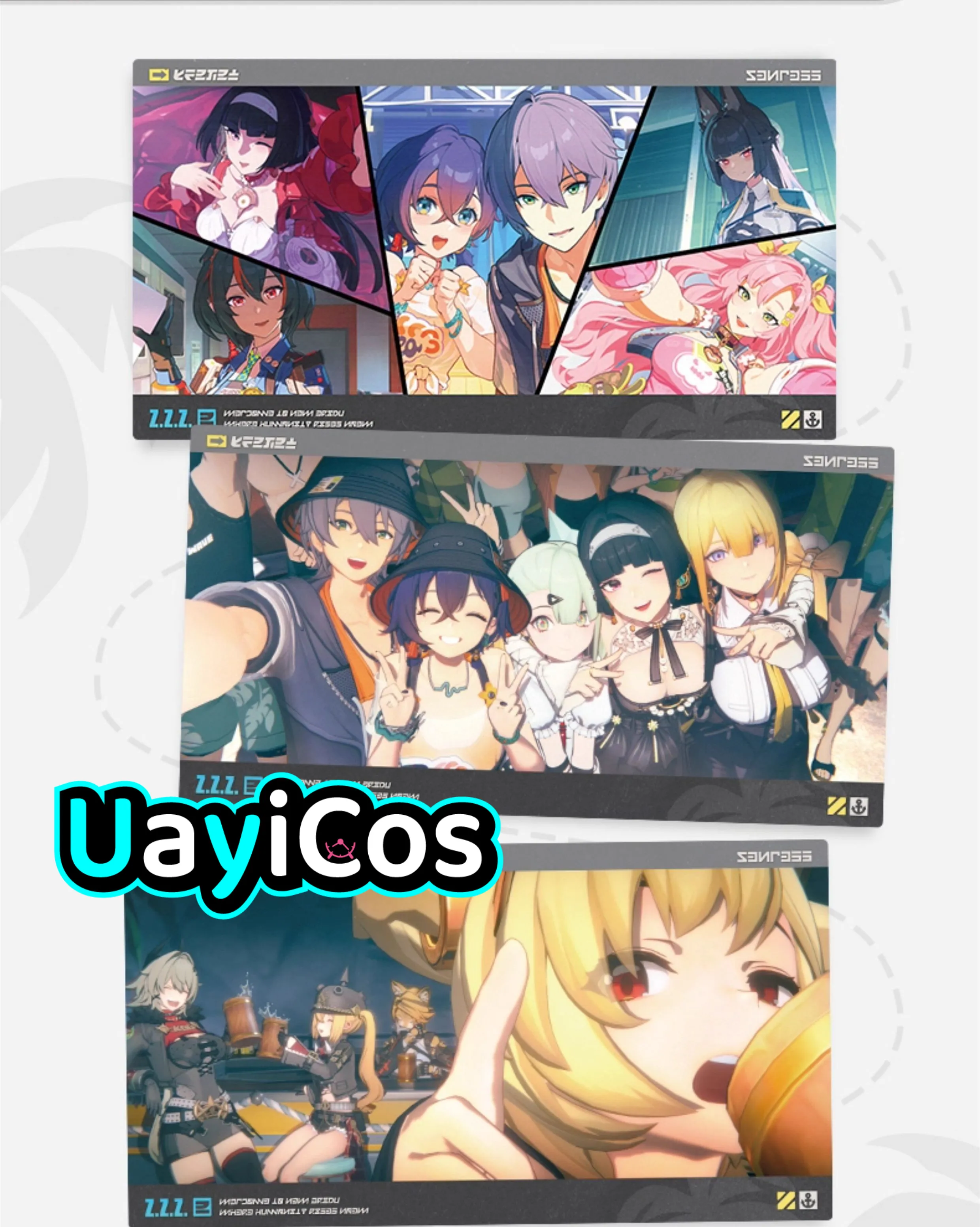 

11 шт. оригинальный набор открыток Zenless Zone Zero Hoshimi Miyabi для сбора открыток Hugo Vivian Ellen Joe орнамент аксессуары для кукол аниме игрушка K