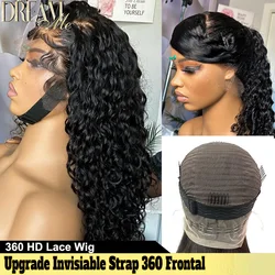 Ready To Wear Wig Invisi Strap Snug Fit 360 HD Lace Wig Human Hair Invisible HD Lace Wig Invisible Strap Glueless Curly Wig