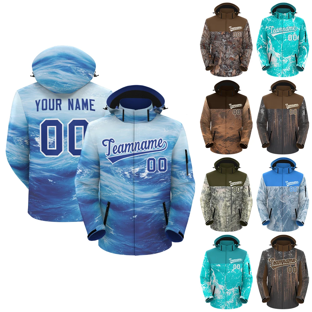 

Direct Factory High Quality Custom Softshell Jacket for Men Waterproof Canvas Outdoor Adventure Style Contrast Sleeves Plus Size